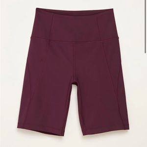 Girlfriend Collective Plum High-Rise Bike Short Size L